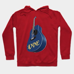 Blue Guitar – Music be the food of love Hoodie